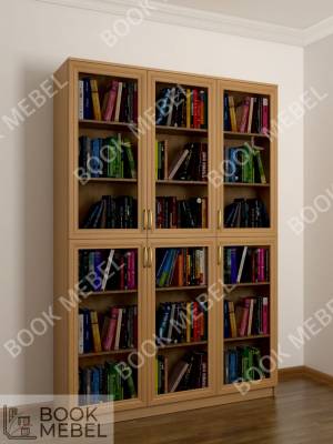 Книжный шкаф с дверцами и полками 3-2