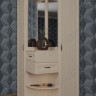 Прихожая угловой шкаф с зеркалом и ящиками "Катания-4"