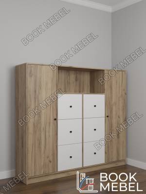 Высокий комод-шкаф для одежды в скандинавском стиле Лайк №12