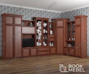 Стенка с книжным и угловым шкафом "Гамбург"