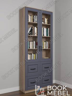 Шкаф для книг с глубокими ящиками Хаски 2-4