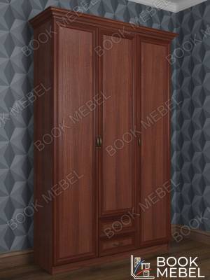 Шкаф для гостиной с ящиками, полками и штангой ШКР(3)№5