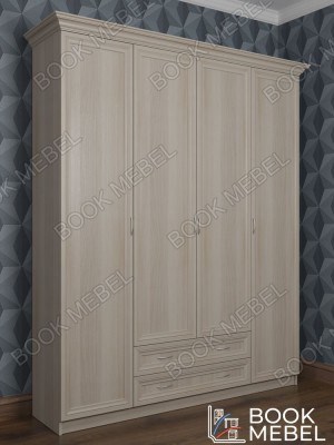 Шкаф для одежды в спальню с ящиками ШКР(4)№9