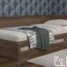 Кровать с бортом сзади и ящиками для белья №4