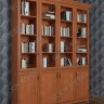 Книжный шкаф с тумбой четырехстворчатый ШкКн(4) №3 элегант