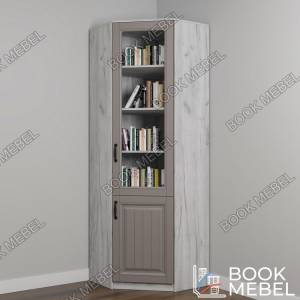 Стильный угловой шкаф для книг Хаски №4
